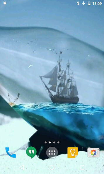 Emulate Android APK Ship in Bottle Live Wallpaper
