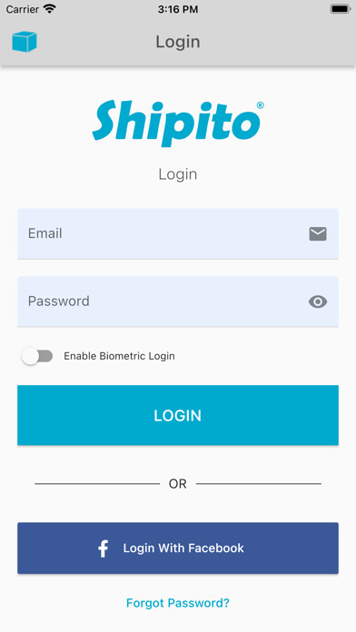 Emulate iPhone app Shipito using MyAndroid
