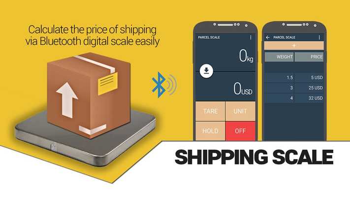 Emulate Android APK Shipping digital scale