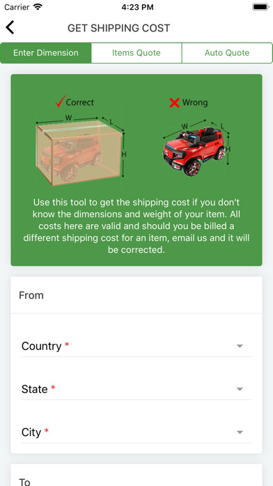 Emulate iPhone app ShipToNaija using MyAndroid