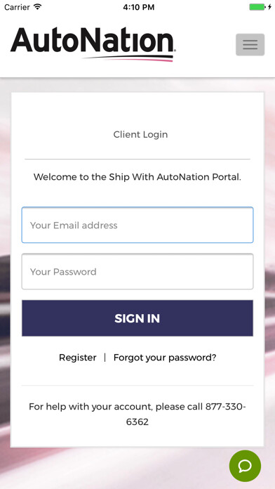 Emulate iPhone app Ship With AutoNation using MyAndroid