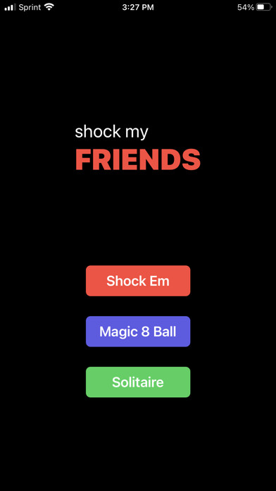 Emulate iPhone app Shock My Friends using MyAndroid Emulate iPhone app Shock My Friends using MyAndroid