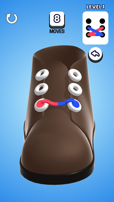 Emulate iPhone app Shoelace puzzle using MyAndroid Emulate iPhone app Shoelace puzzle using MyAndroid