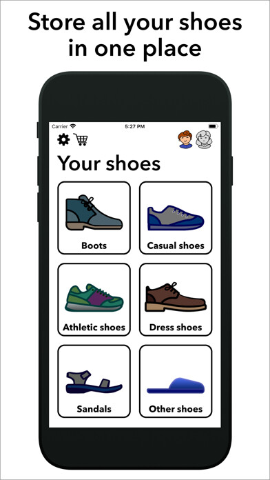 Emulate iPhone app Shoes organizer using MyAndroid Emulate iPhone app Shoes organizer using MyAndroid
