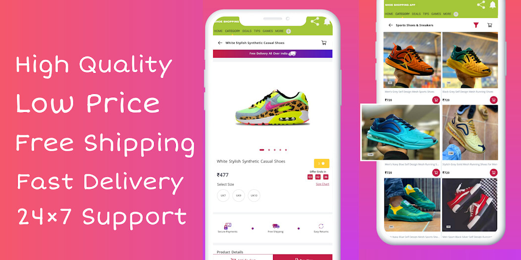 Run android online APK Shoes Shopping app - Buy Shoes from MyAndroid or emulate Shoes Shopping app - Buy Shoes using MyAndroid
