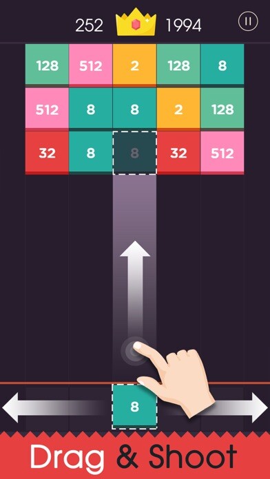 Emulate iPhone app Shoot 2048 - Merge Puzzle using MyAndroid