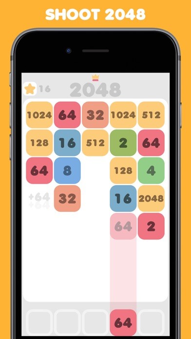 Emulate iPhone app Shoot 2048 using MyAndroid