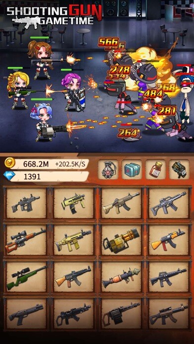 Emulate iPhone app shooting gun gametime- idle using MyAndroid