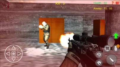 Emulate iPhone app Shooting Terrorist Attack Game using MyAndroid