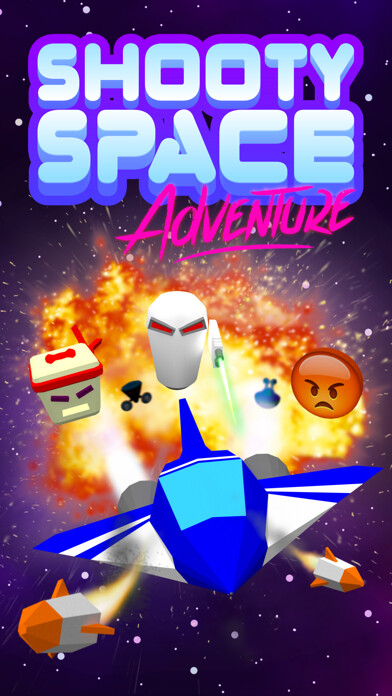 Emulate iPhone app Shooty Space Adventure retro arcade shooter using MyAndroid