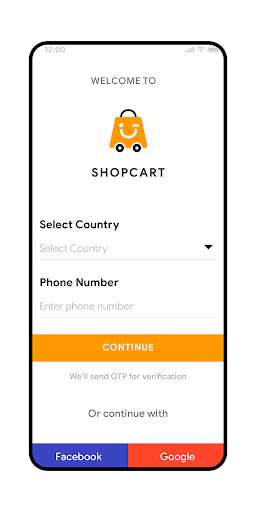 Run android online APK ShopCart User - Flutter Template from MyAndroid or emulate ShopCart User - Flutter Template using MyAndroid