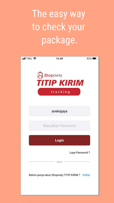Emulate iPhone app Shopciety Titip Kirim using MyAndroid Emulate iPhone app Shopciety Titip Kirim using MyAndroid