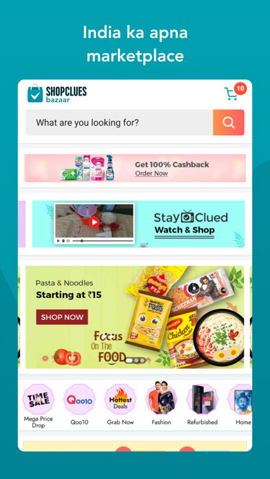 Emulate iPhone app ShopClues Bazaar using MyAndroid