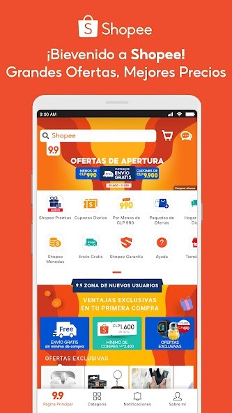 Run android online APK Shopee Chile from MyAndroid or emulate Shopee Chile using MyAndroid