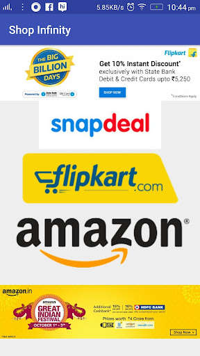 Run android online APK Shop Infinity from MyAndroid or emulate Shop Infinity using MyAndroid