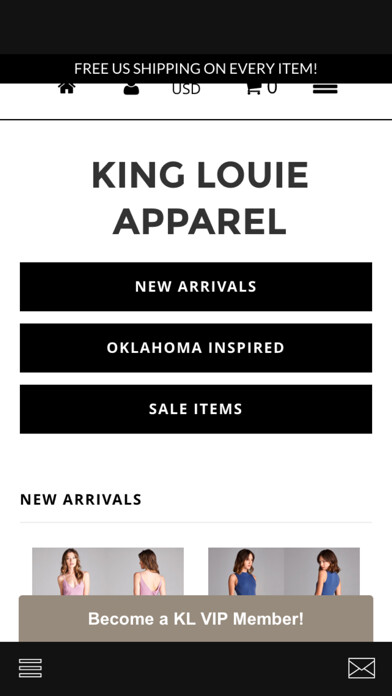 Emulate iPhone app Shop King Louie using MyAndroid
