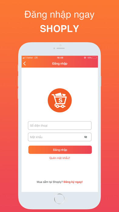 Emulate iPhone app Shoply -  Mua sắm mê ly using MyAndroid