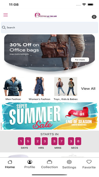 Emulate iPhone app Shopping As You Like using MyAndroid