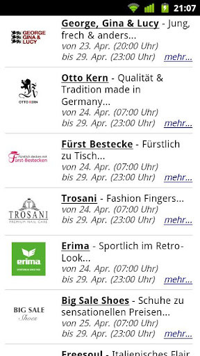 Run android online APK Shopping Clubs # Outlet-App from MyAndroid or emulate Shopping Clubs # Outlet-App using MyAndroid