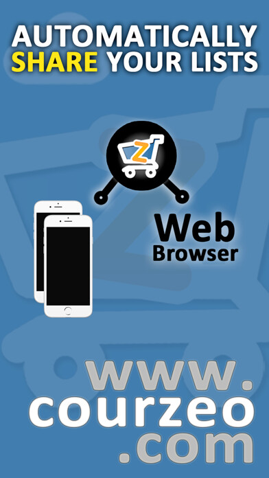 Emulate iPhone app Shopping list Courzeo using MyAndroid