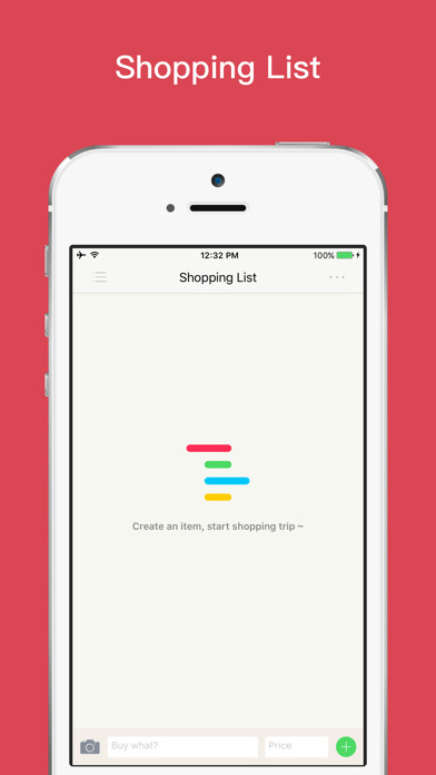 Emulate iPhone app Shopping List - Life Assistant using MyAndroid