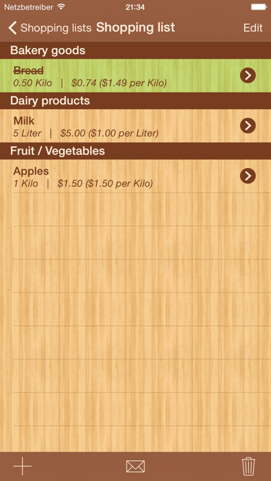 Emulate iPhone app ShoppingList Lite Edition using MyAndroid Emulate iPhone app ShoppingList Lite Edition using MyAndroid