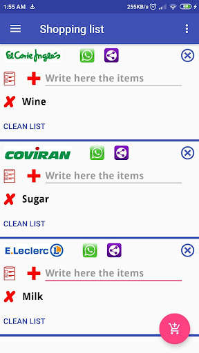 Run android online APK Shopping list ordered by supermarkets from MyAndroid or emulate Shopping list ordered by supermarkets using MyAndroid