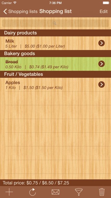 Emulate iPhone app ShoppingList Pro Edition using MyAndroid Emulate iPhone app ShoppingList Pro Edition using MyAndroid