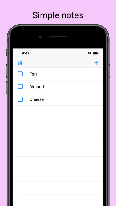 Emulate iPhone app ShoppingNotes -simple- using MyAndroid Emulate iPhone app ShoppingNotes -simple- using MyAndroid