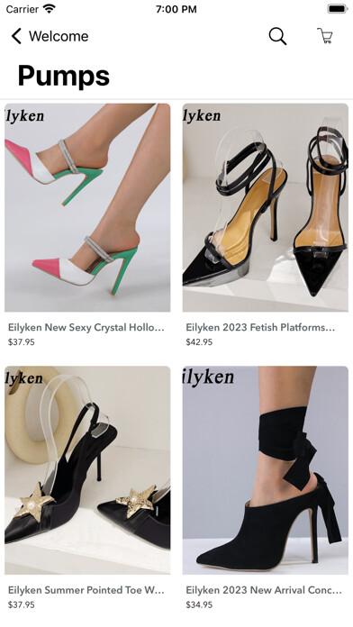 Emulate iPhone app Shopping women shoes shop using MyAndroid Emulate iPhone app Shopping women shoes shop using MyAndroid