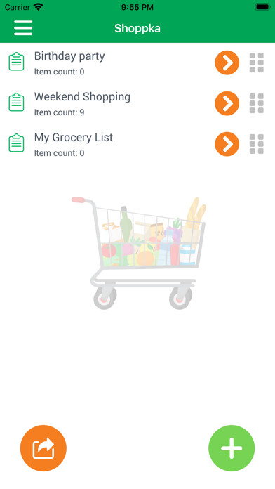 Emulate iPhone app Shoppka - smart shopping list using MyAndroid Emulate iPhone app Shoppka - smart shopping list using MyAndroid