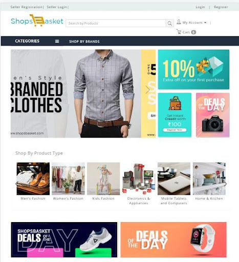Run android online APK Shopsbasket from MyAndroid or emulate Shopsbasket using MyAndroid