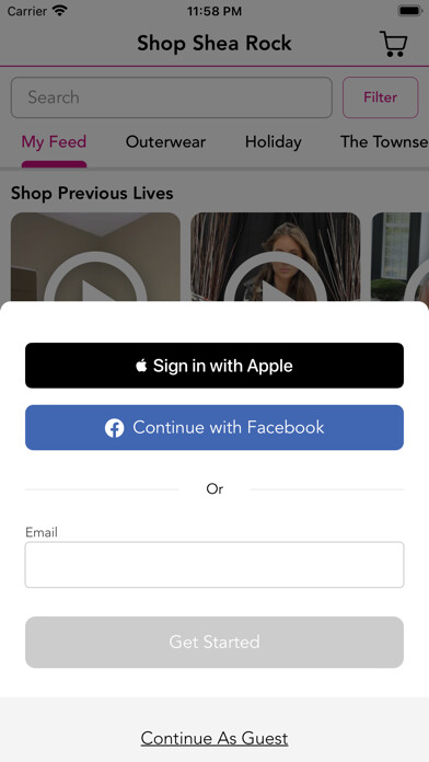 Emulate iPhone app Shop Shea Rock using MyAndroid Emulate iPhone app Shop Shea Rock using MyAndroid