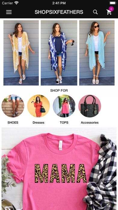 Emulate iPhone app SHOPSIXFEATHERS using MyAndroid Emulate iPhone app SHOPSIXFEATHERS using MyAndroid