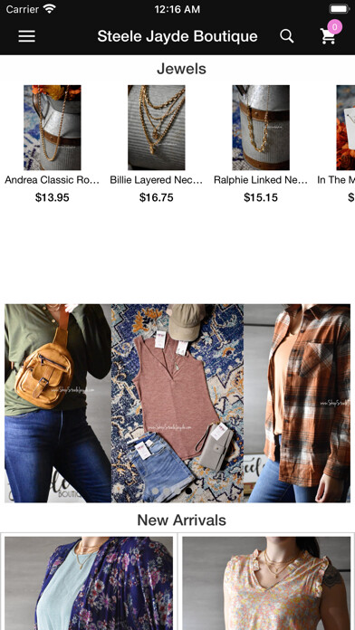 Emulate iPhone app Shop Steele Jayde Boutique using MyAndroid