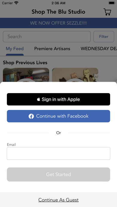 Emulate iPhone app Shop The Blu Studio using MyAndroid Emulate iPhone app Shop The Blu Studio using MyAndroid