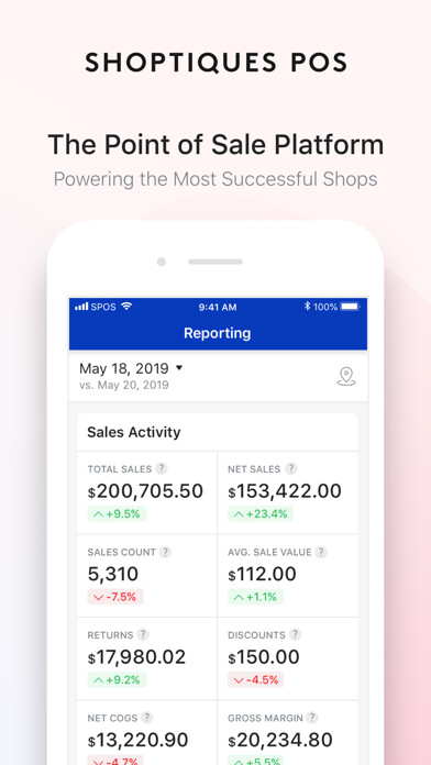 Emulate iPhone app Shoptiques POS Tools using MyAndroid