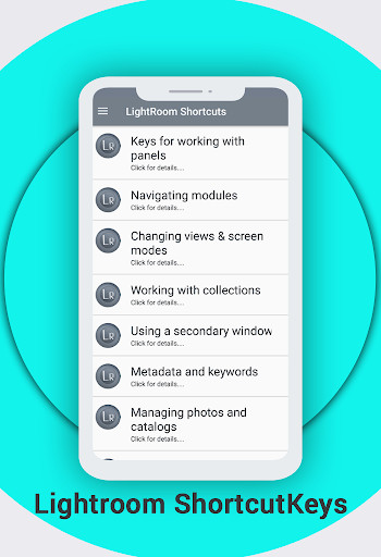 Run android online APK Shortcut Keys for LightRoom from MyAndroid or emulate Shortcut Keys for LightRoom using MyAndroid