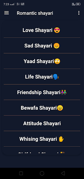 Run android online APK short love shayari from MyAndroid or emulate short love shayari using MyAndroid