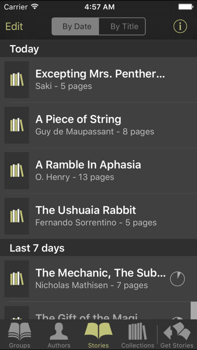 Emulate iPhone app Short Stories eReader using MyAndroid Emulate iPhone app Short Stories eReader using MyAndroid