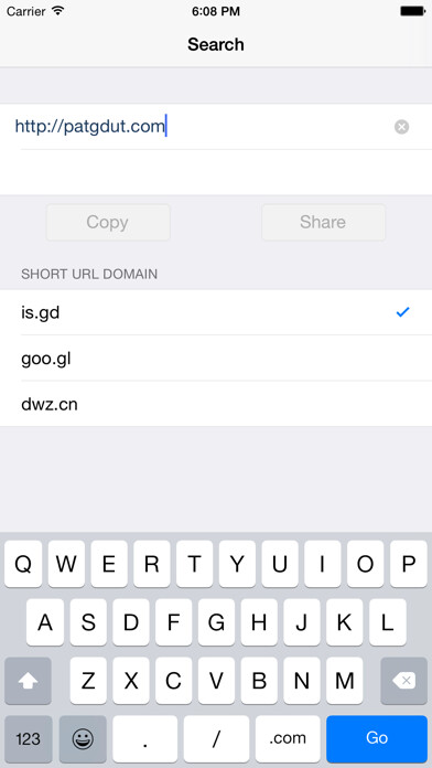 Emulate iPhone app Short URL Maker Pro using MyAndroid Emulate iPhone app Short URL Maker Pro using MyAndroid