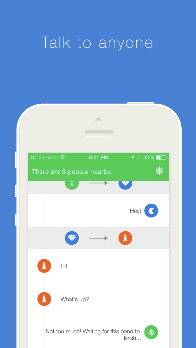 Emulate iPhone app Shortwave Messaging using MyAndroid