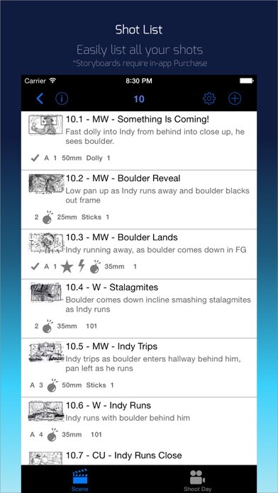 Emulate iPhone app Shot Lister using MyAndroid Emulate iPhone app Shot Lister using MyAndroid