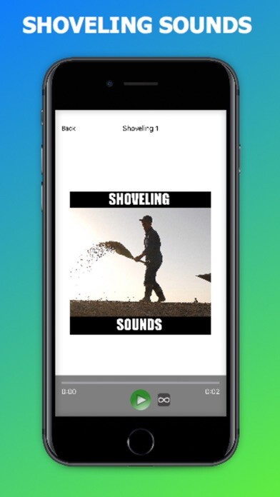 Emulate iPhone app Shoveling Sound Effects using MyAndroid