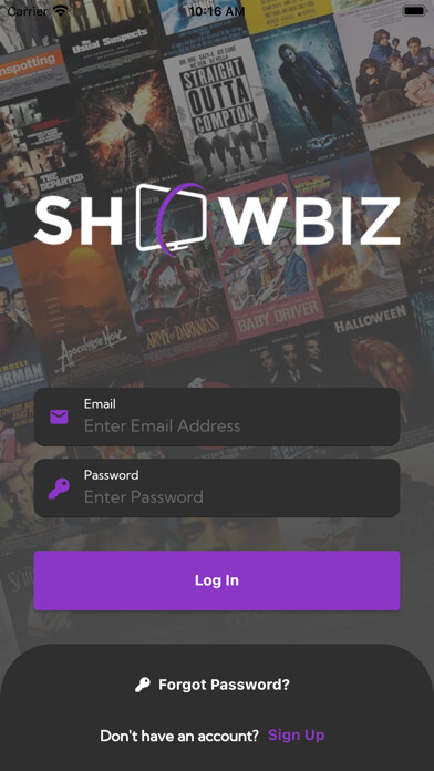 Emulate iPhone app ShowBiz.com using MyAndroid