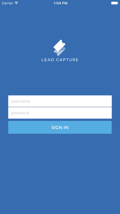 Emulate iPhone app ShowClix Lead Capture using MyAndroid