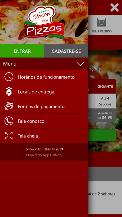Emulate iPhone app Show das Pizzas Oficial using MyAndroid Emulate iPhone app Show das Pizzas Oficial using MyAndroid