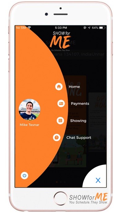 Emulate iPhone app SHOW for ME Hire a ShowingAsst using MyAndroid