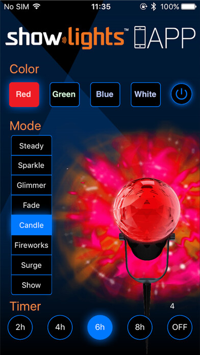 Emulate iPhone app Show Lights using MyAndroid