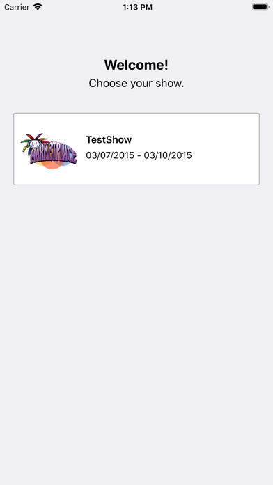 Emulate iPhone app showPRO Events using MyAndroid